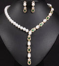 Emerald Grace Pearl Necklace Set